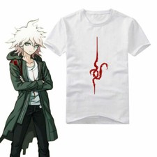 Fashion Danganronpa Nagito Komaeda T shirt Cotton Print Short Sleeve T-Shirt