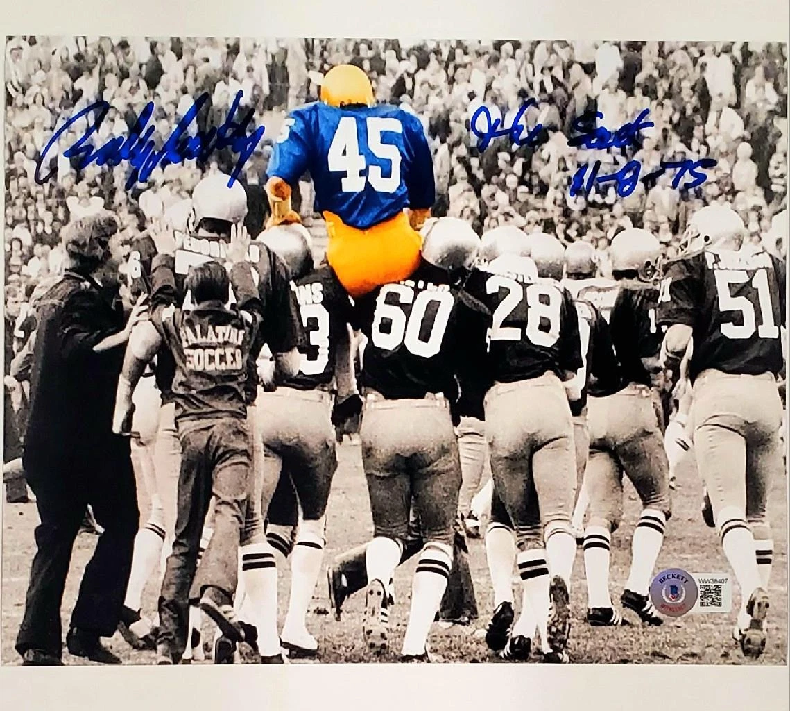 Rudy Ruettiger signed "The Sack 11-8-75" 8x10 photo ~ Beckett BAS Witness  Holo | eBay