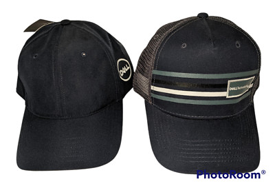Genuine DELL Baseball Hats INTEL PC Computer Lot of 2 Caps - 1 New & 1 Mesh