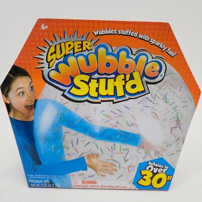 Super Wubble Stuf'd Bubble Ball Jelly Pouch Inflates 30”+ w/ patch