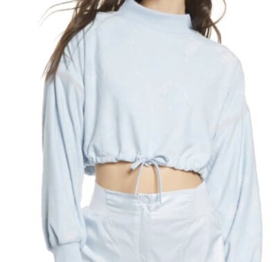 nike mock neck cropped sweatshirt