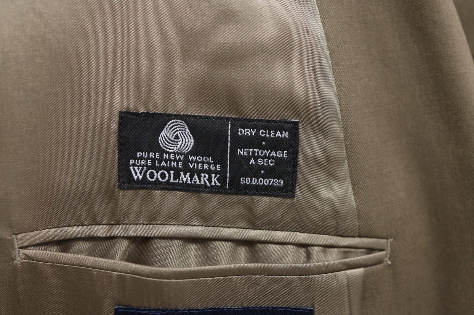 CHAPS mens solid brown 100% WOOL two button sport… - image 12