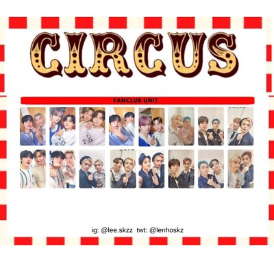 Stray Kids - CIRCUS - official Photo card JAPAN 2nd Mini Album FC
