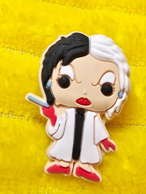 Cruella de Vil Villian Disney Shoe Croc Charm