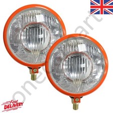Pair 6 inch Orange Headlamps Fits For David Brown 770 780 850 880 885 Tractors