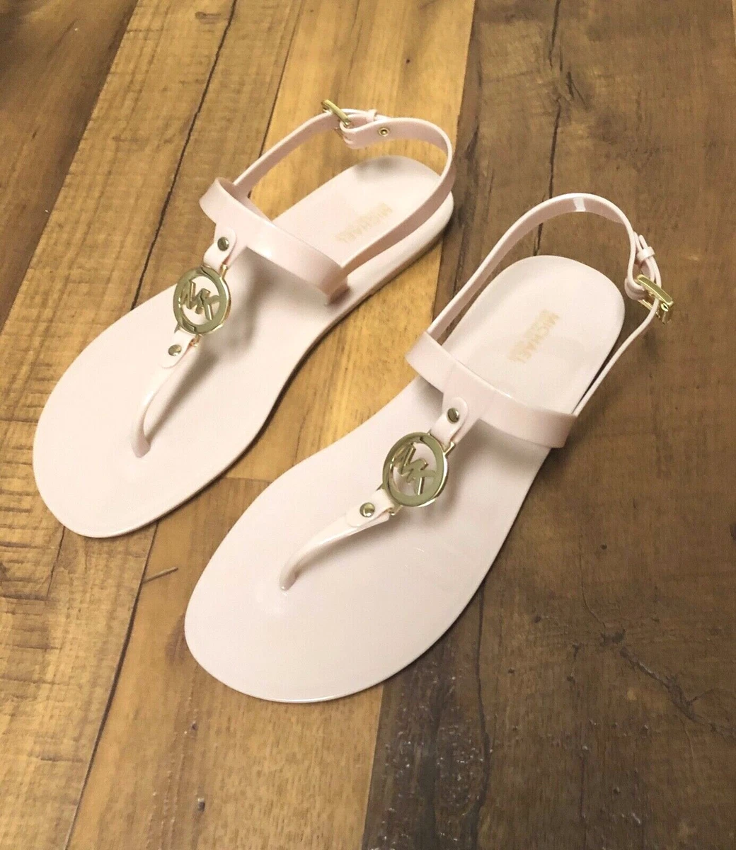 MICHAEL KORS Shoes SONDRA JELLY THONG SANDALS SOFT PINK FLIP FLOP SANDALS 6 8 10