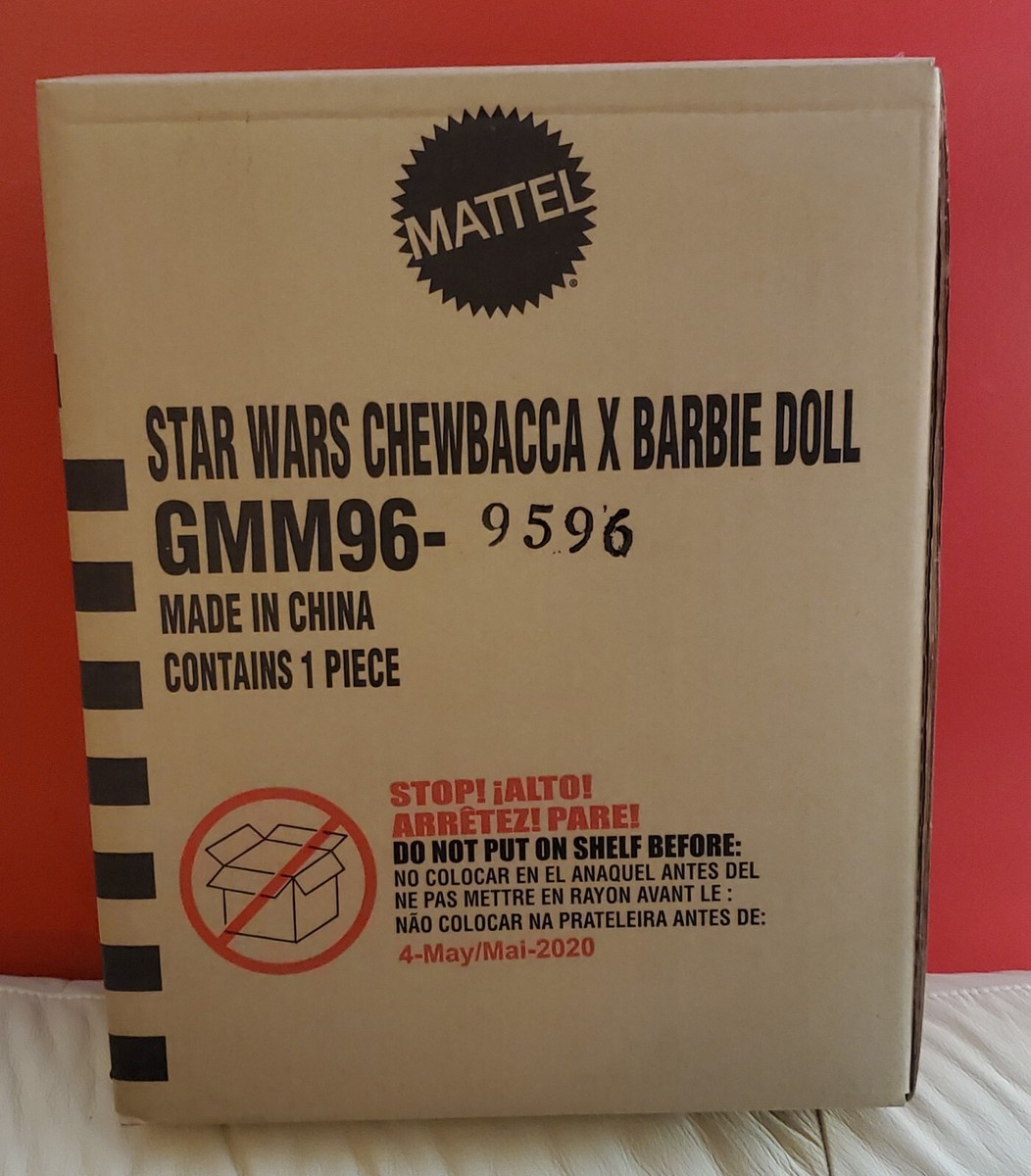 Star Wars Chewbacca Barbie Signature Poupée Figurine Collection Mattel Rare - eB