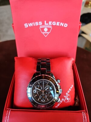 Swiss Legend Karamica MOP Ceramic Men's Chronograph Watch (Swiss ETA Quartz) #12