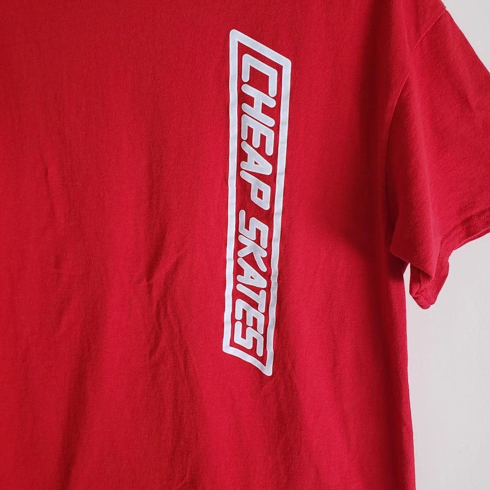 CCS Patines Baratos Manga Corta Camiseta Para Hombre Grande Rojo Monopatín 0424 Foto 4 de 4