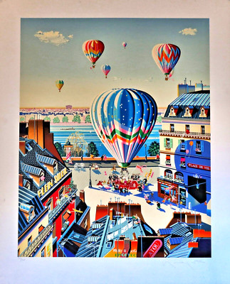 Hiro Yamagata     ''Balloon Wedding''     Serigraph on Paper    Signed & Numbered