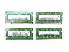 Lot of 4 Hynix 512MB 2Rx16 PC2-5300S- 555-12 SO-DIMM RAM HYMP564S64CP6-Y5