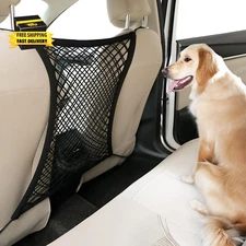 Dog Car Net Barrier for Suvs, Pet Barrier with Metal Hooks & Stretchable Mesh, C