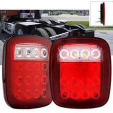 2x Stop Turn Tail Brake Backup 16 LED Marker Light for Trailer Jeep Semi Truck