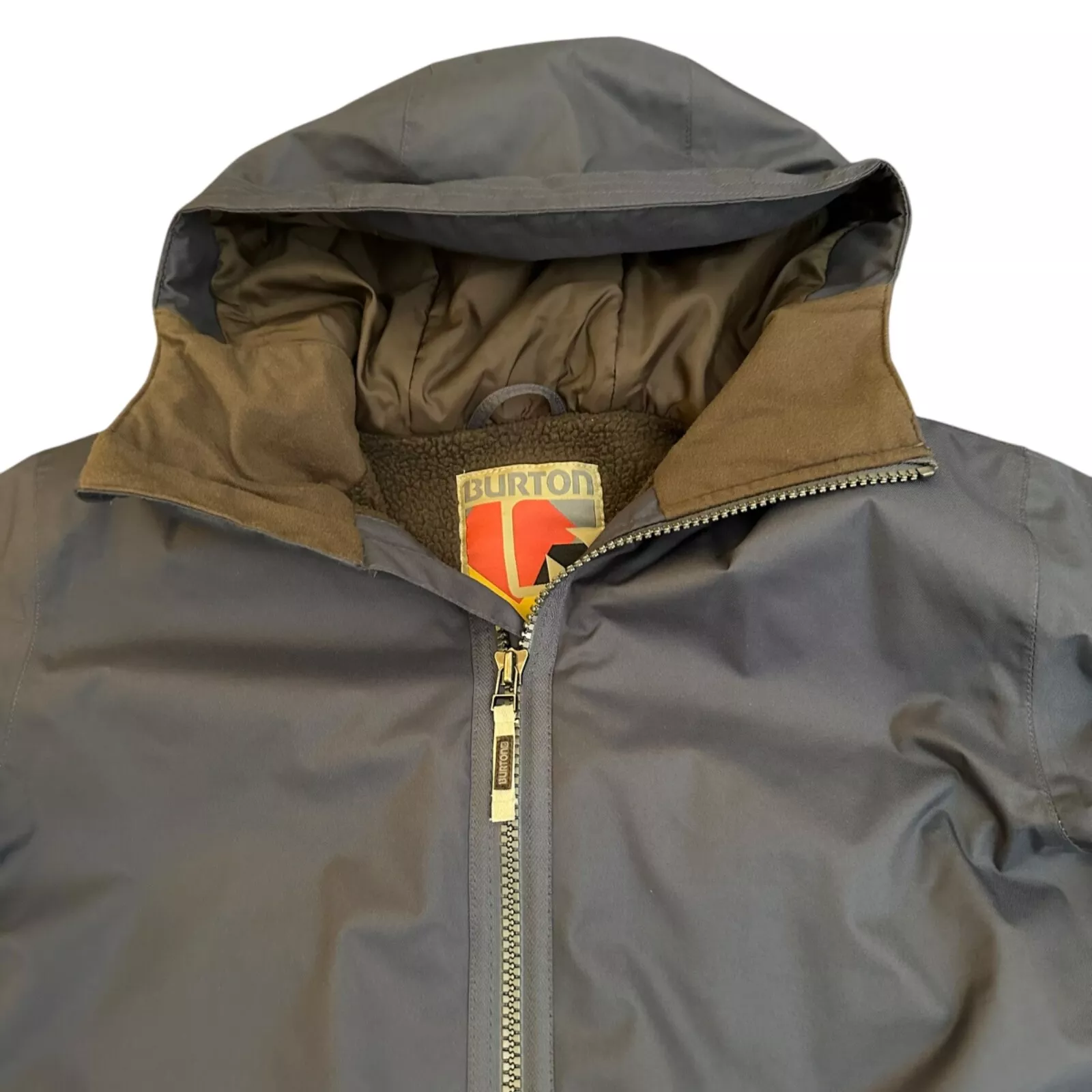 burton dryride chittagong full zip hooded sherpa jacket