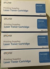 4 Pack TN336 TN-336 Toner Cartridges For Brother HL-L8350CDWT HL-L8250CDN