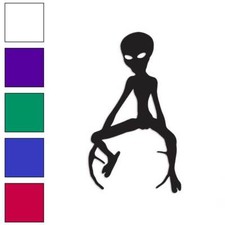Alien Ufo Vinyl Decal Sticker Multiple Colors Sizes 10