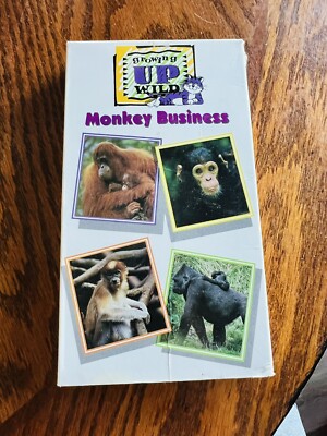 Time Life Growing Up Wild Monkey Business VHS Tape