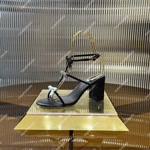 Scarpe sandali eleganti donna fiocco strass - Foto 22 di 22