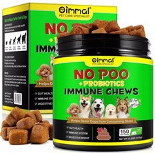 No Poo  Probiotics Immune Chews for Dogs   150 Soft Chews, Peking Duck Flavor