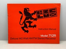 BIC/LUX Model 71/2R Original Instruction Manual and Service Manual Free Shipping