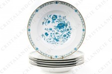 Six assiettes creuses Nankin par Haviland. Six soup plates Nankin by Haviland