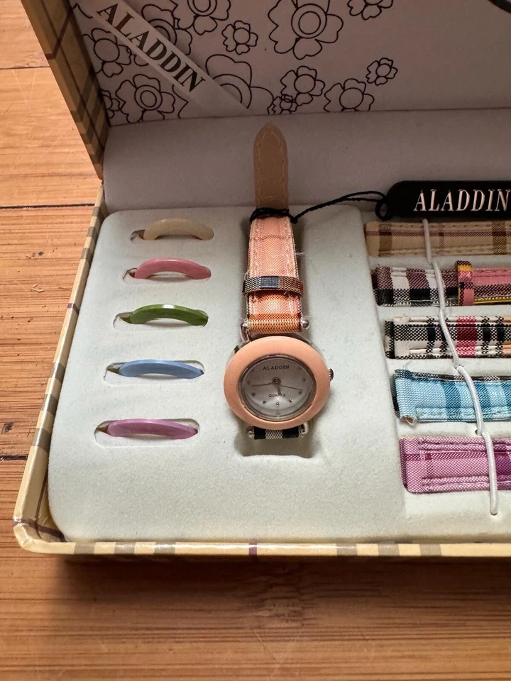 Aladdin Ladies watch collection set interchangeable straps and bezels boxed - Image 2 of 3