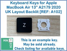 Keyboard Replacement Keys for Apple MacBook Air 13" A2179 2020 UK Layout Backlit