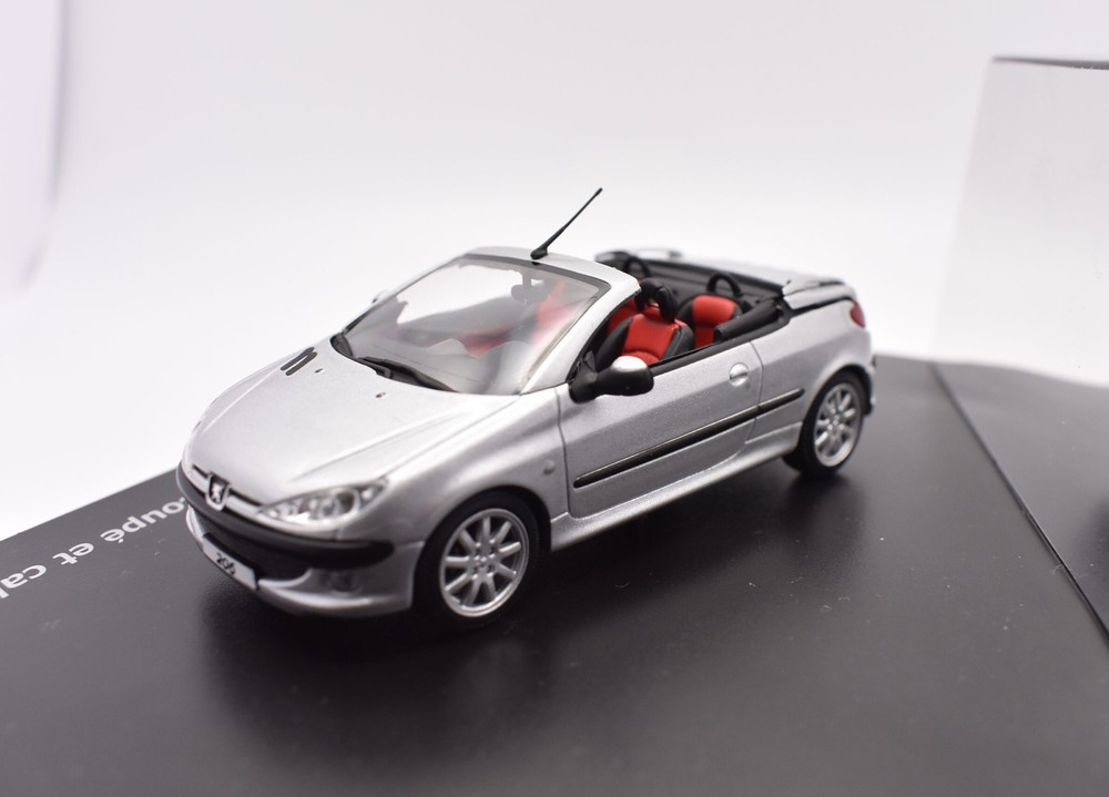 1:43 Gray Peugeot 206 Diecast Model Car by Norev  