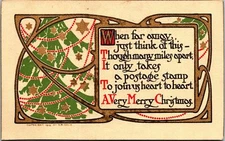Vintage PPC - "A Very Merry Christmas" - F22383