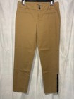 Cartonnier Charlie Ankle Pants Womens size 4 Khaki Tan Flat Chinos Anthropologie — photo 1