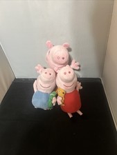 Peppa Pig Plush Family Lot of 3Mummy Pig, George And Peppa JZ19
