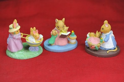3 Avon Forest Friends Spring Time Stroll, All Tucked In & Story Time, Pre-owned