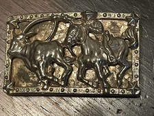 Rodeo Cowboy Lassoing A Bull Belt Buckle