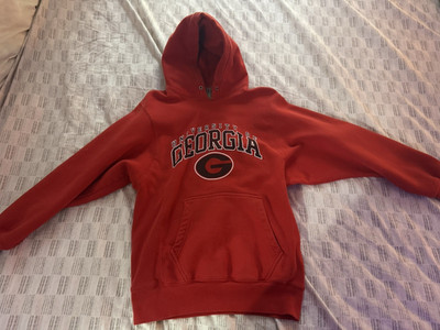 Steve and Barry's Georgia Bulldogs Red Pullover Hoodie Sweatshirt, Adult XS