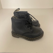 Dr. Martens Boots Toddler Youth Kids US 5 Black Lace Up 1460