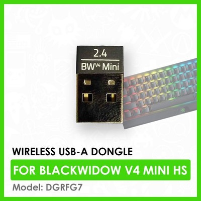 Genuine Razer USB-A Dongle For Blackwidow V4 Mini HyperSpeed | Black | DGRFG7