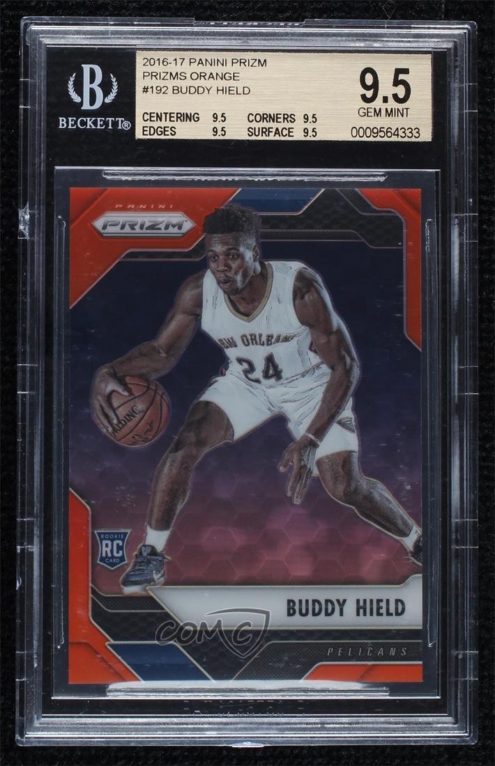 2016-17 Panini Prizm Orange Prizm 1/49 Buddy Hield #192 BGS 9.5 GEM MINT 5l2