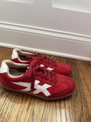 Shu Shop Red Sneakers Size 8 Excellent Condition! Wore Once 