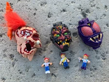 Mighty Max  shrunken heads      dread- rock monster- insectoid