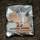 Bazic Beauty Latex-Free 25ct Assorted Makeup Sponges Round/Wedge Beige/White — photo 1