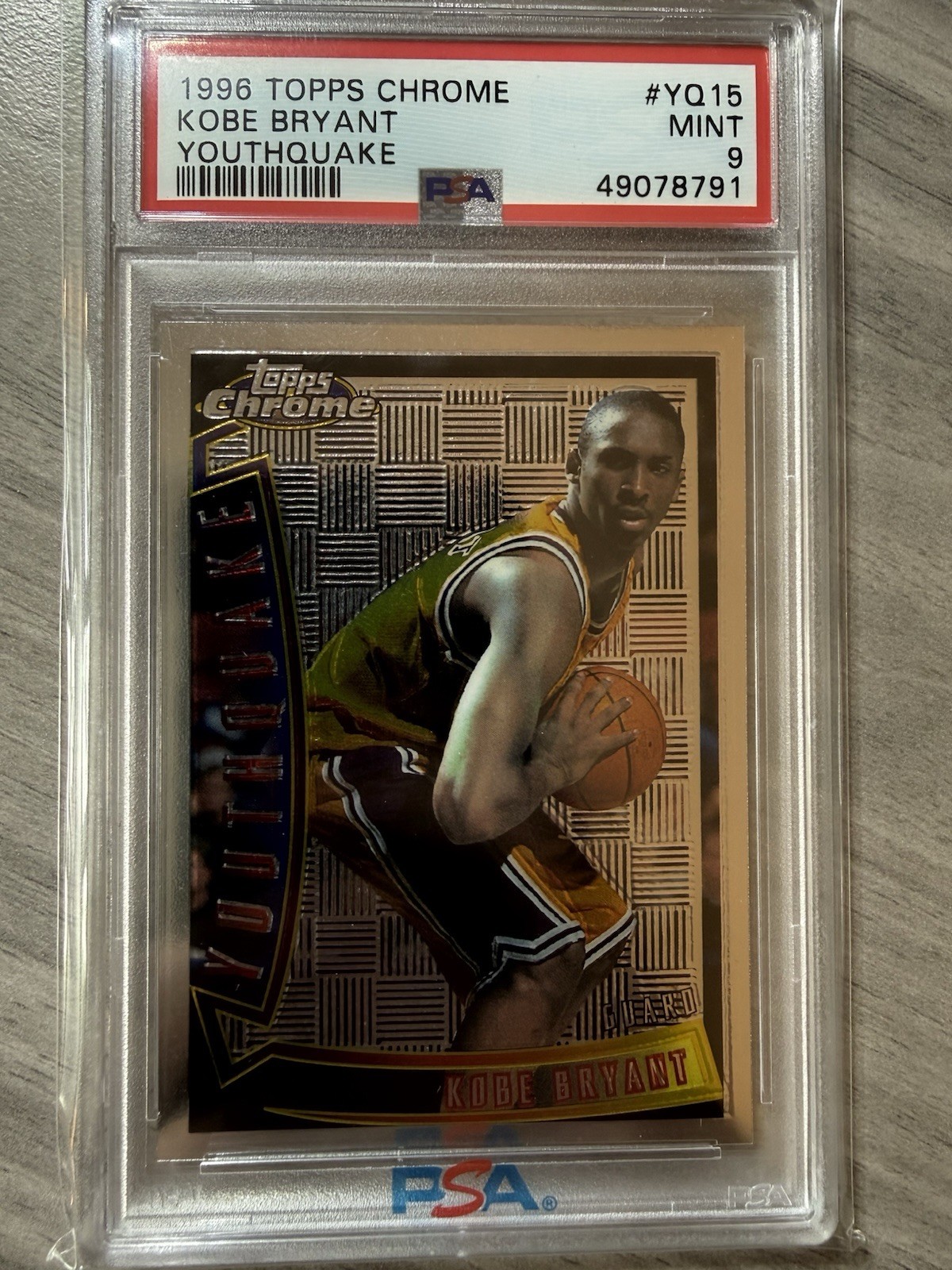 Kobe Bryant 1996 Topps Chrome #YQ15 Youthquake Price Guide