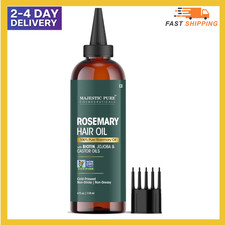 Majestic Pure 100 Pure Rosemary Oil for Hair Growth - Strengthening, Nourishing