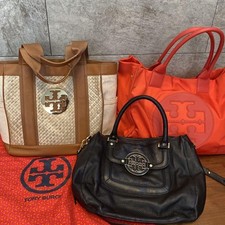 Tory Burch vendita all'ingrosso rosso × nero × beige pelle nylon 3 borse tote...