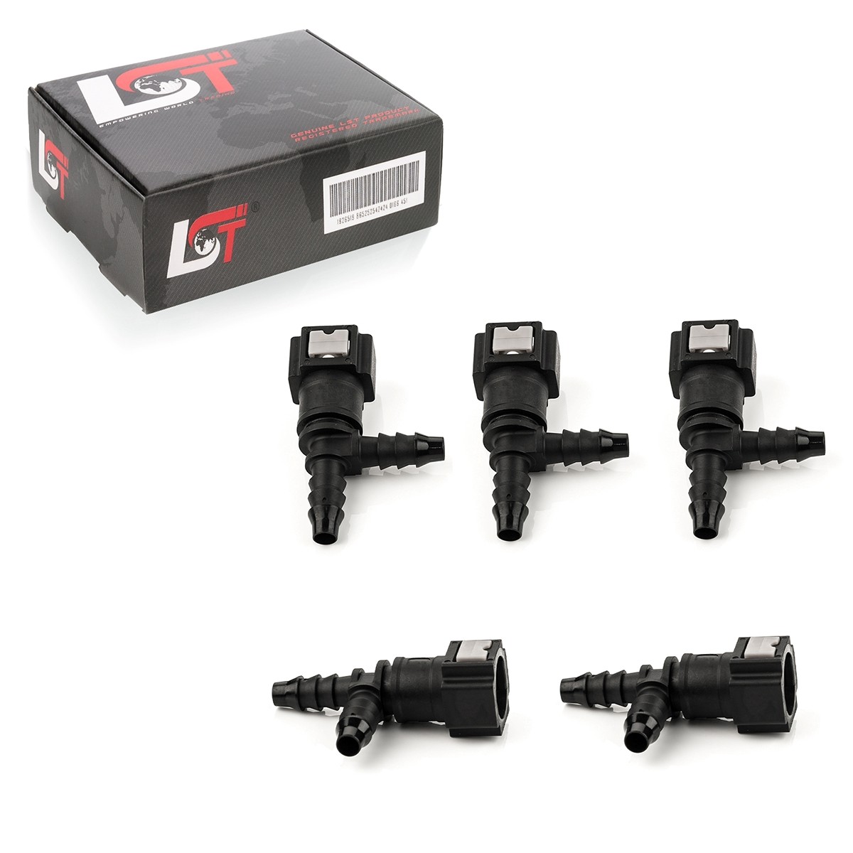 5X Quick Release Fuel Line Coupling T-Piece 7.89X6 For BMW X3 X5 X6