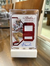 GEORGE KITTLE 2023 PANINI FLAWLESS RUBY PATCH AUTO /15 49ERS