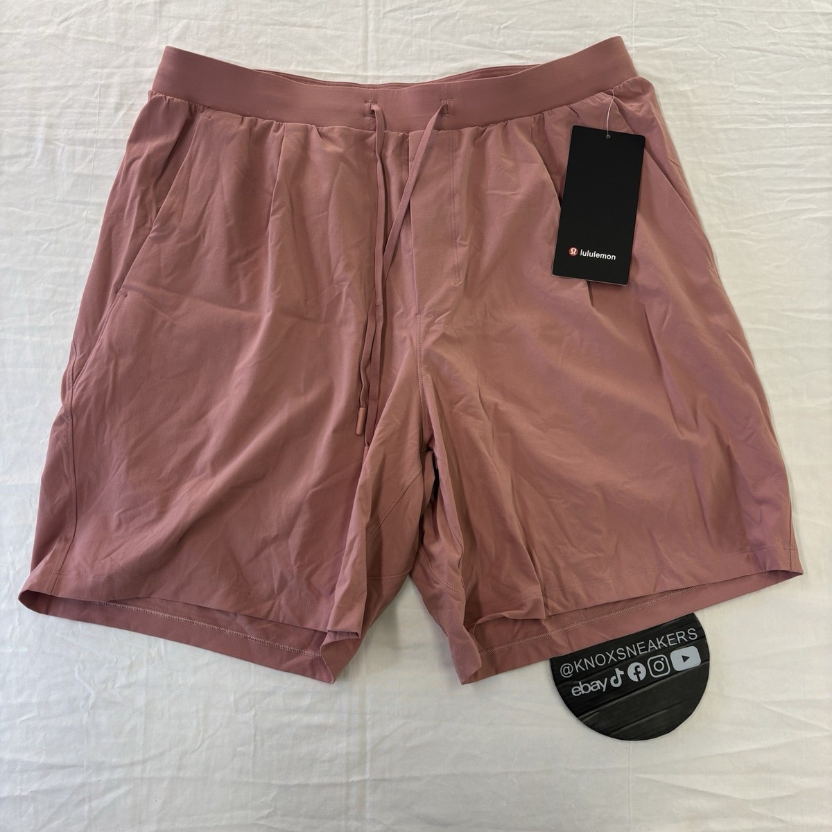 Lululemon Balancer Woven Relaxed-Fit Short 7” DCOP Deco Pink Men's