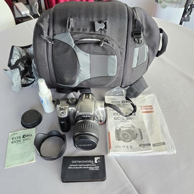 Canon EOS Digital Rebel DS6041 300D DSLR Camera w/35-80mm Lens NoCharger Bundle 