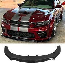 Front Bumper Lip 3Pcs for Dodge Charger SRT Hellcat Widebody 2020 2021 2022 2023