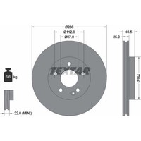 2X Textar 92287705 Bremsscheibe FüR Mercedes Benz C Klasse E Slk Clk W202 S202