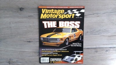 Vintage Motorsport Magazine SEP/OCT 2005 The Boss Mustang Chaparral Racing